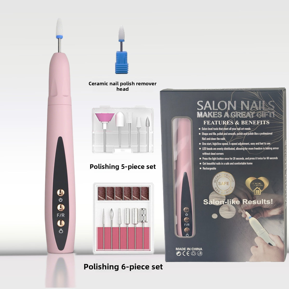 Exfoliating electric nail file
