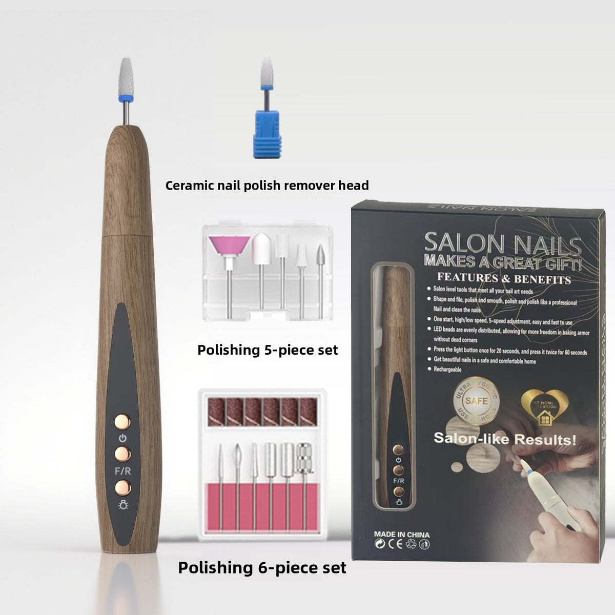 Exfoliating electric nail file