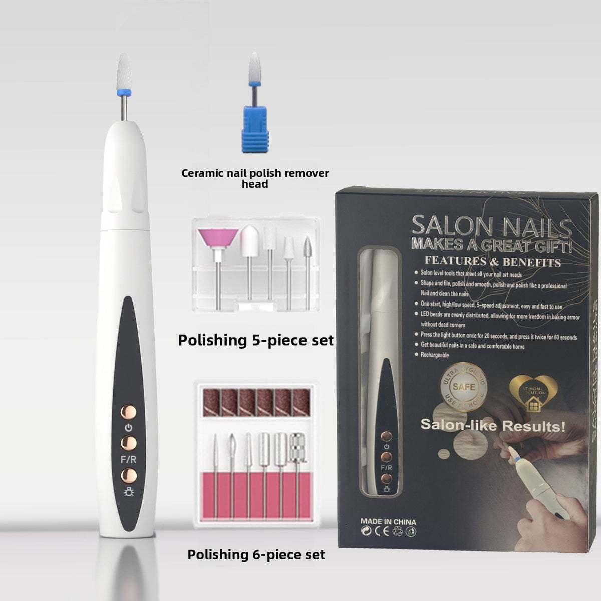 Exfoliating electric nail file