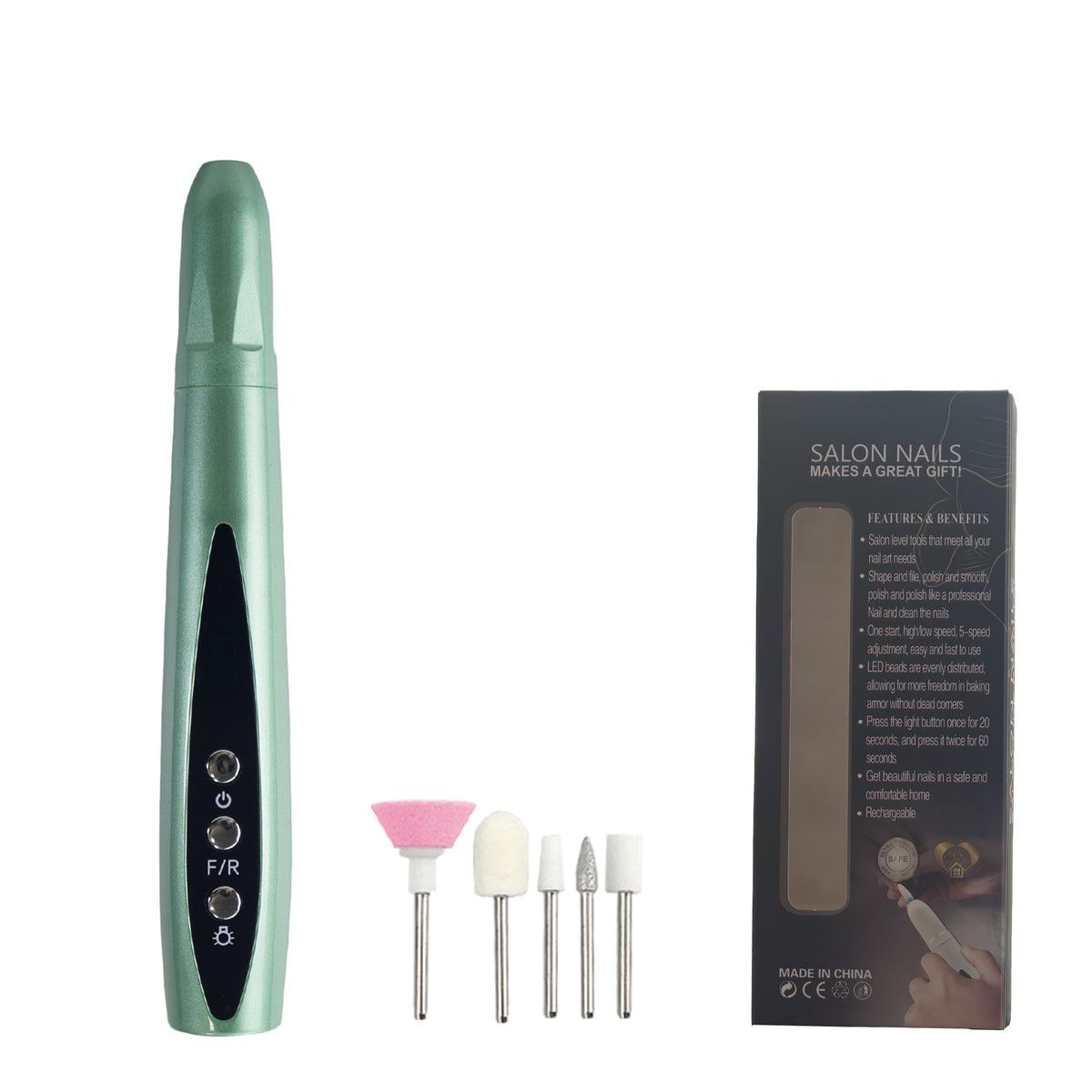 Exfoliating electric nail file