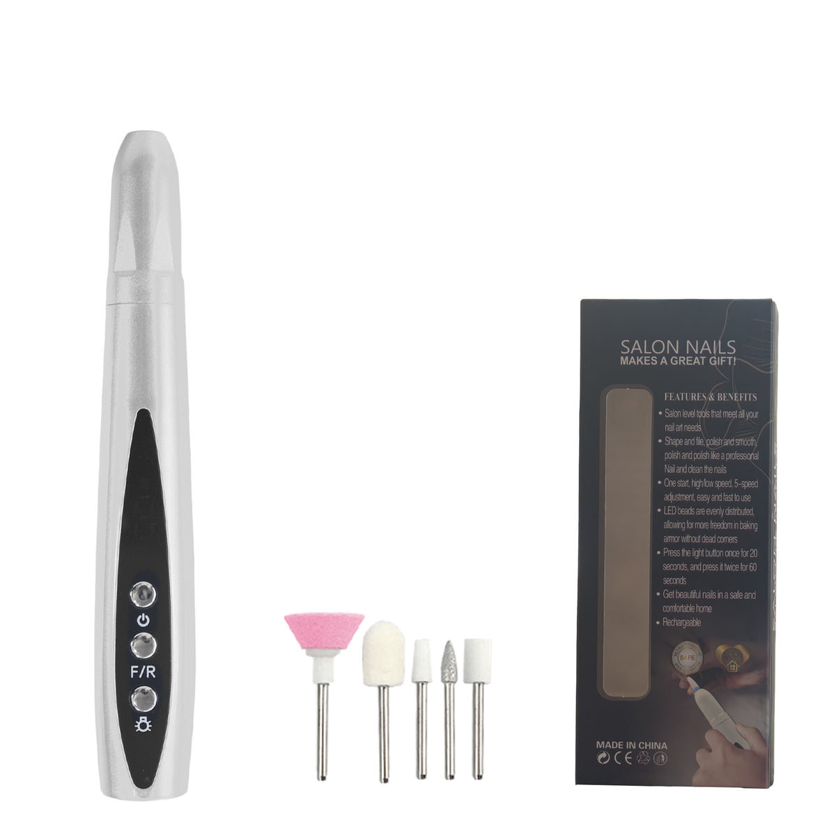 Exfoliating electric nail file