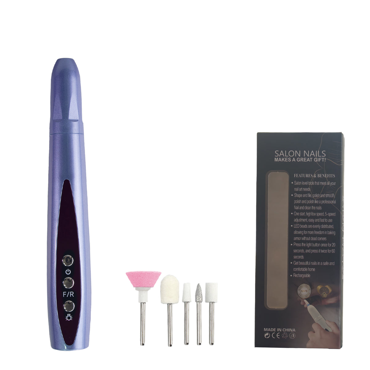 Exfoliating electric nail file