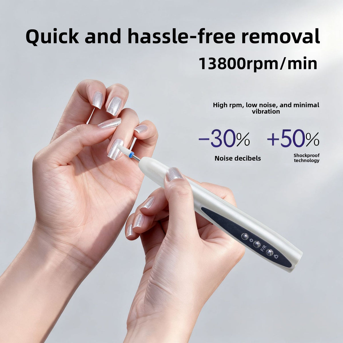 Exfoliating electric nail file
