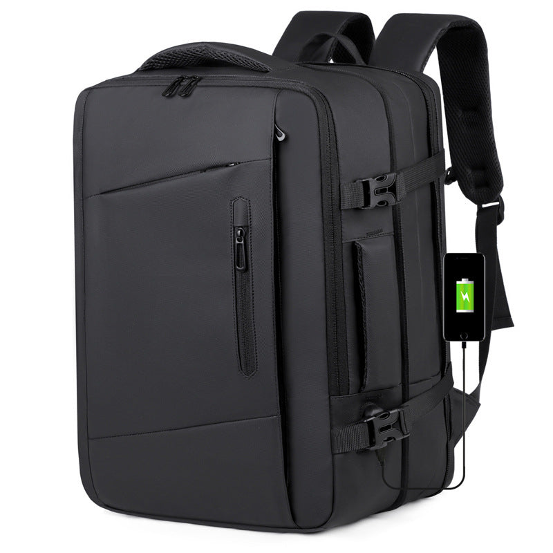 Expandable Business Backpack Large Capacity Multi-Functional Computer Bag
