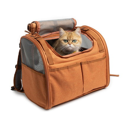 Expandable Cat Backpack with Transparent Window