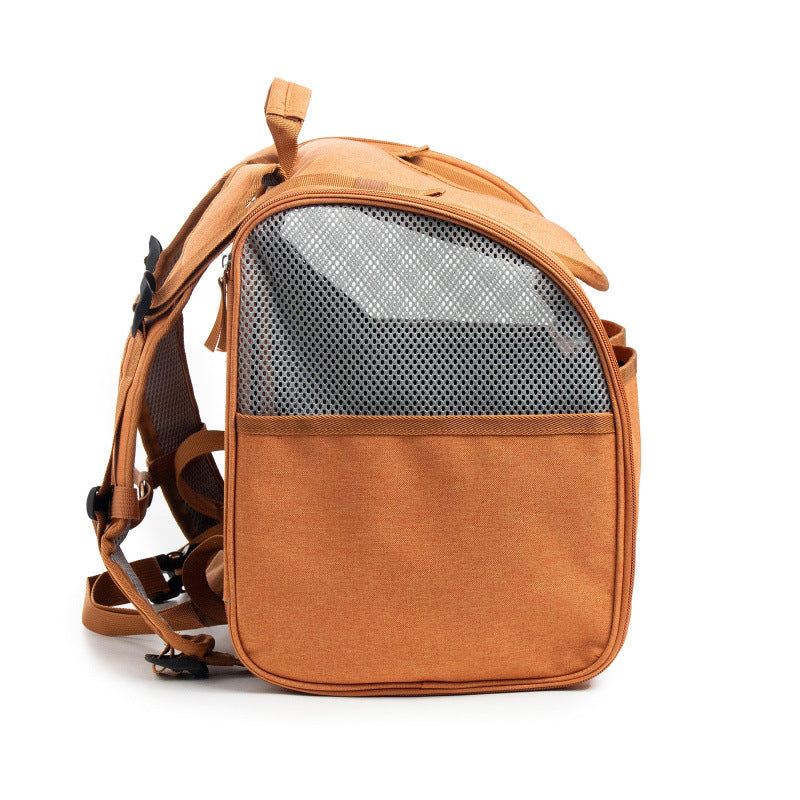 Expandable Cat Backpack with Transparent Window