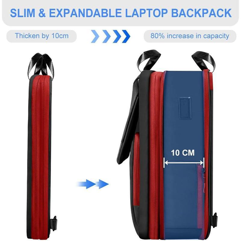 Expandable Durable Laptop Backpack for Travel