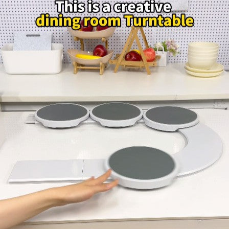 Expandable Modular Rotating Serving Tray