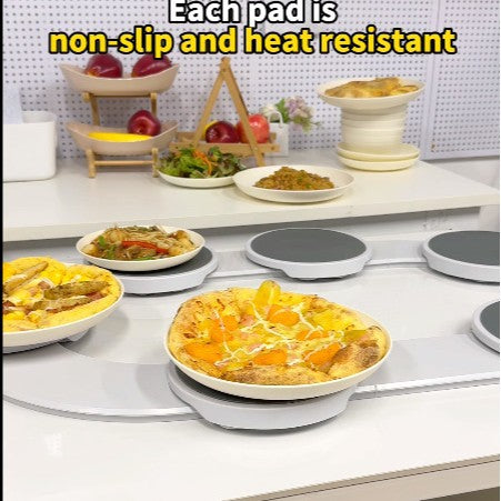 Expandable Modular Rotating Serving Tray