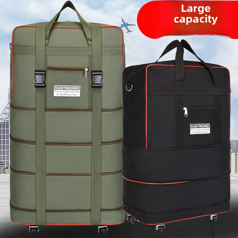 Expandable Rolling Travel Suitcase with Lock
