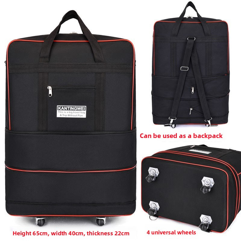 Expandable Rolling Travel Suitcase with Lock
