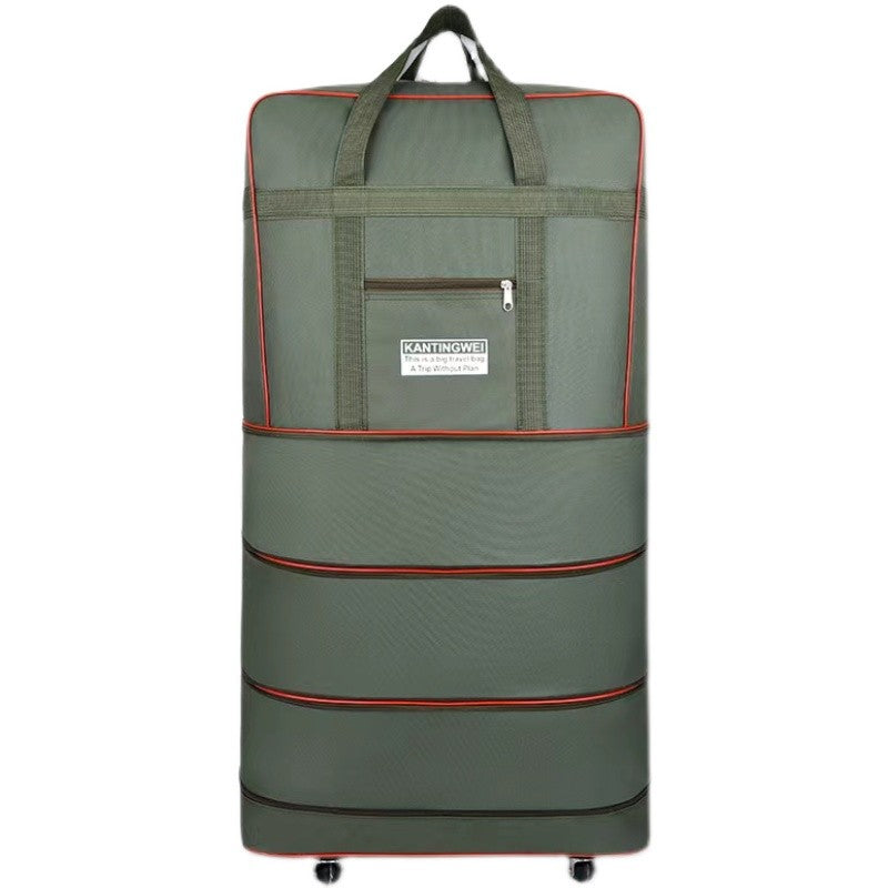Expandable Rolling Travel Suitcase with Lock