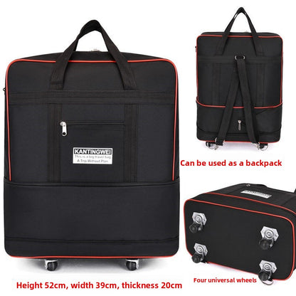 Expandable Rolling Travel Suitcase with Lock