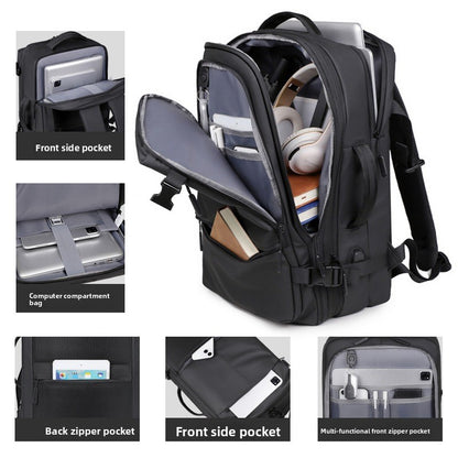 Expandable Travel Backpack with Laptop Compartment