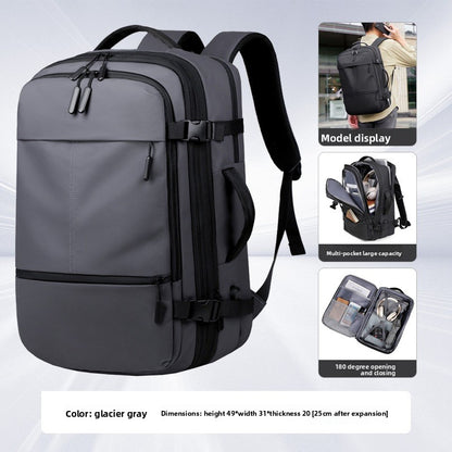 Expandable Travel Backpack with Laptop Compartment