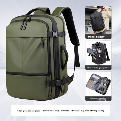 Expandable Travel Backpack with Laptop Compartment