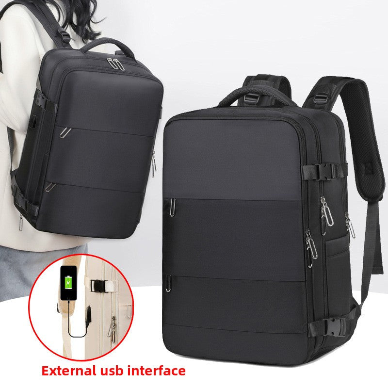 Expandable Travel Backpack with USB Charging