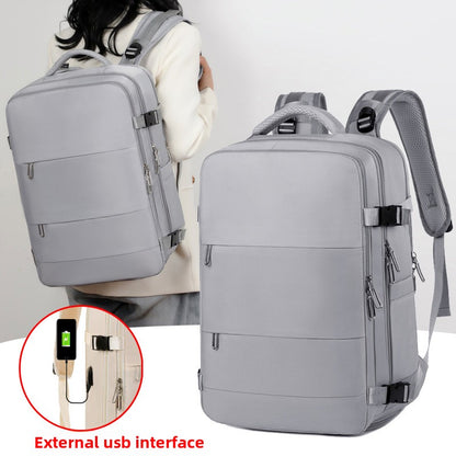Expandable Travel Backpack with USB Charging