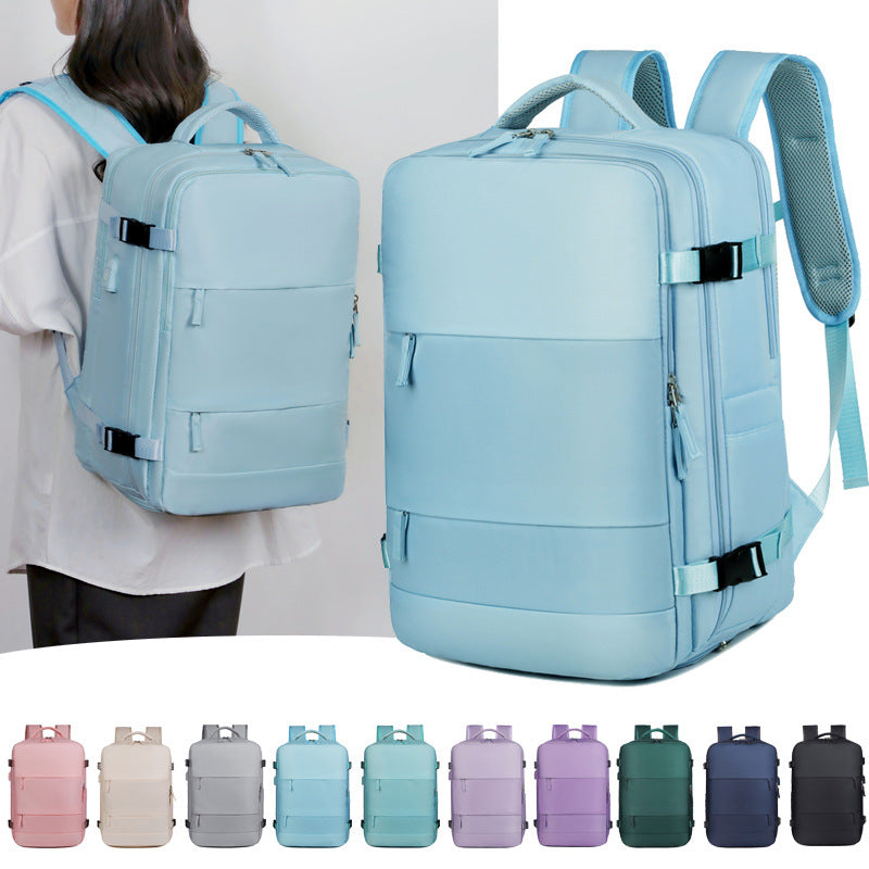 Expandable Travel Backpack with USB Charging