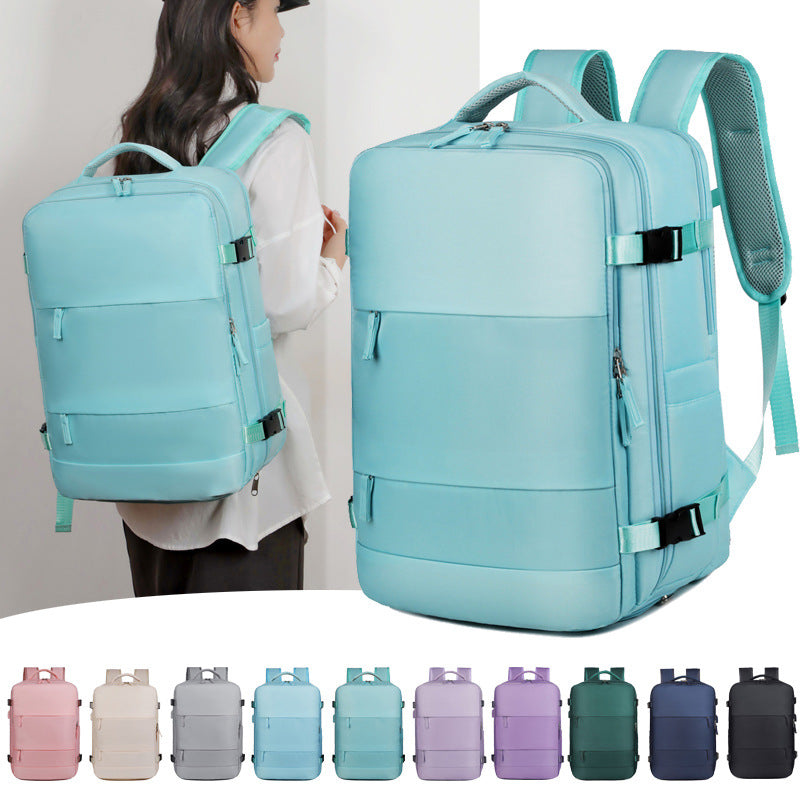 Expandable Travel Backpack with USB Charging