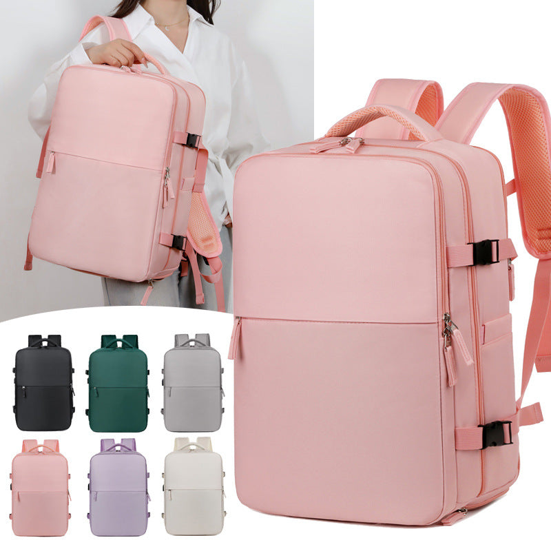 Expandable Travel Backpack with USB Charging