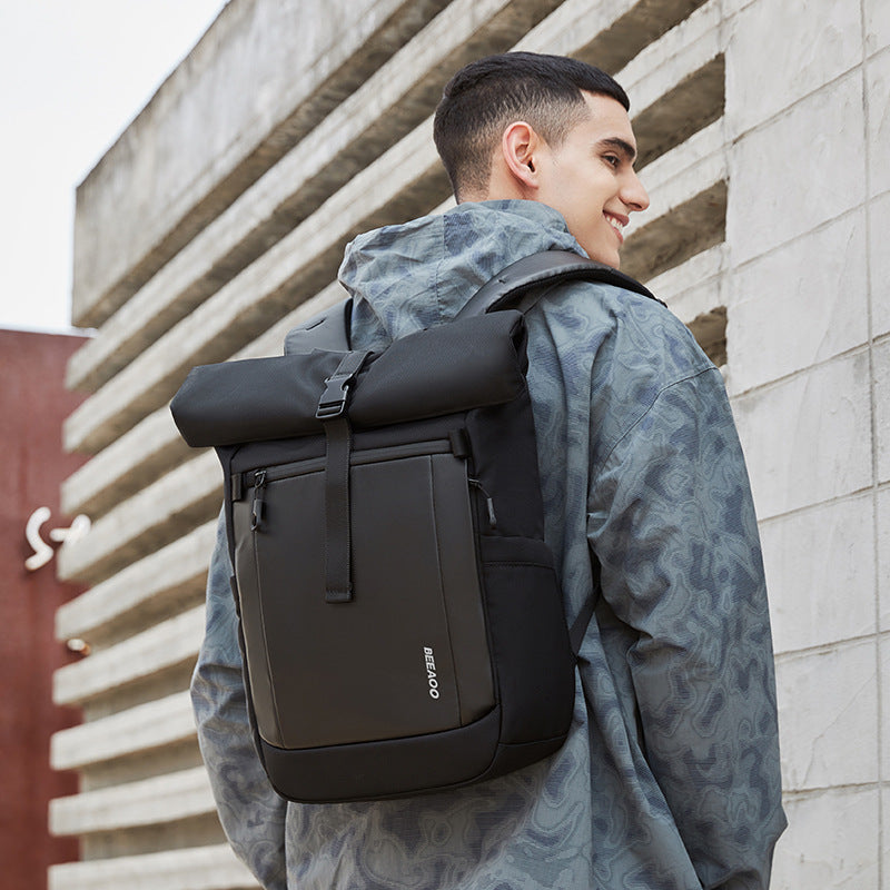 Expandable Water-Repellent Laptop Backpack