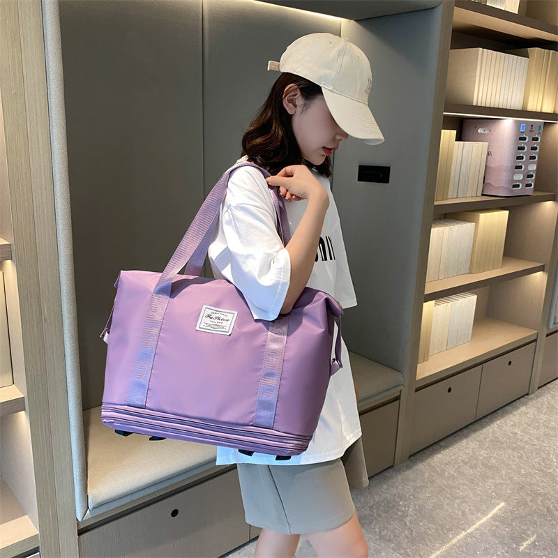 Expandable Waterproof Travel Luggage Bag with Wheels