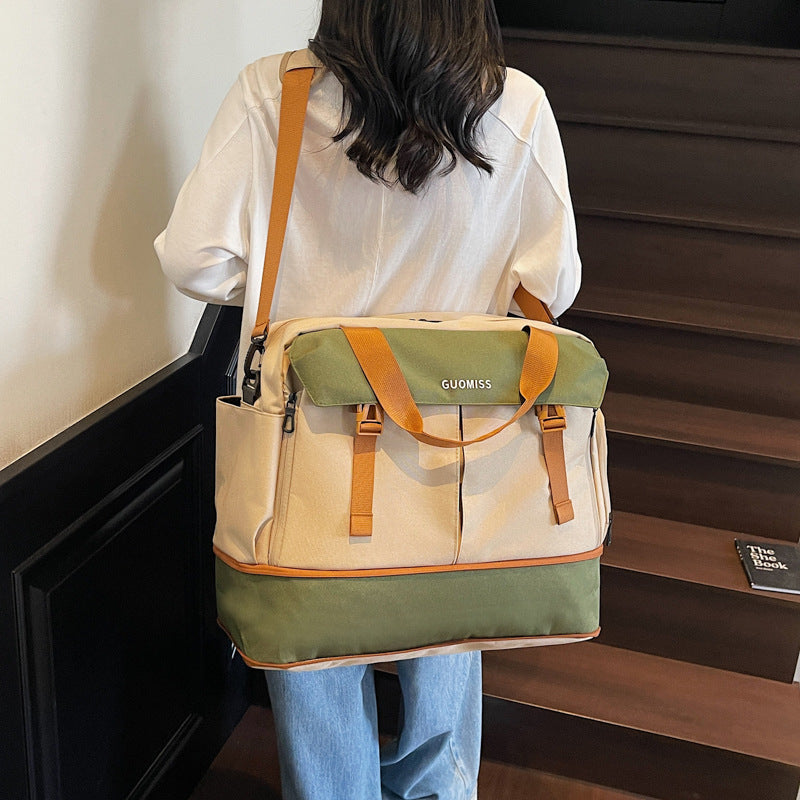 Expandable Wet Dry Separation Gym Bag with Shoe Compartment