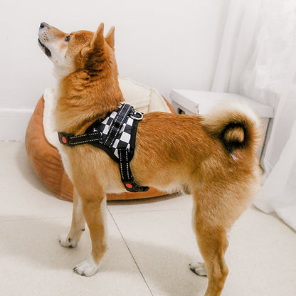 Explosion medium and large dog pet dog saddle chest strap explosion proof Teddy Koji gold hair Samo dog supplies