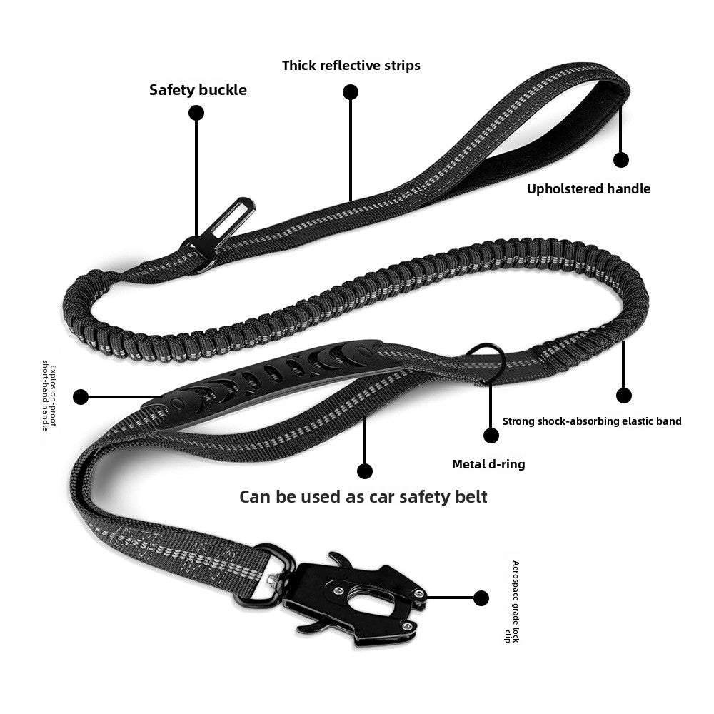 Explosion-Proof Telescopic Buffer Comfortable Traction Dog Leash