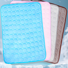 Ice silk mat blue