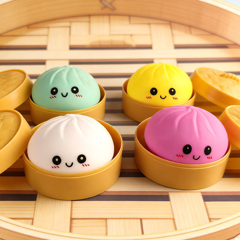 Expression Steamed Bun Squeeze Stress Relief Toy