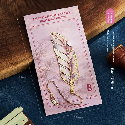 Exquisite Metal Bookmark Chinese Classical Design