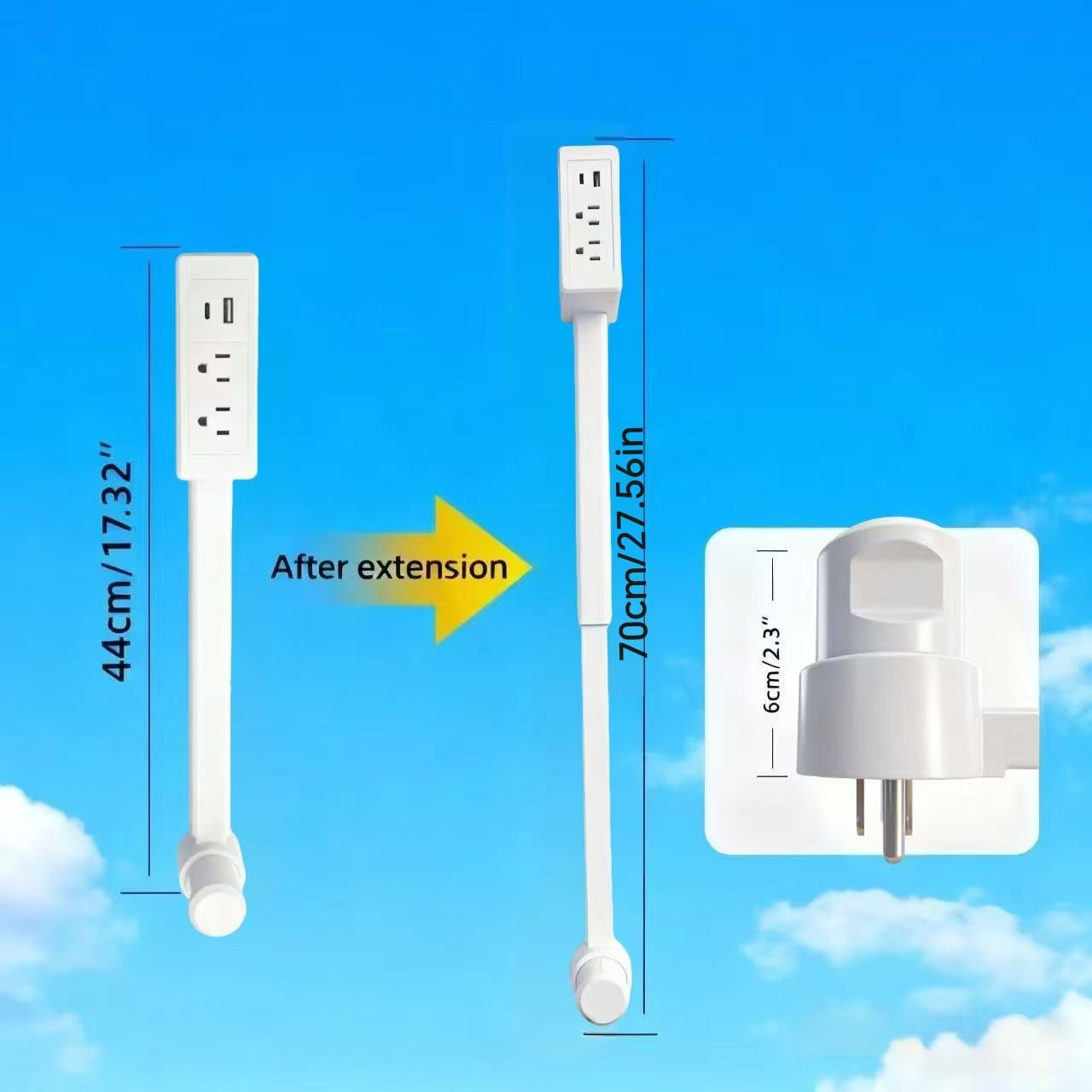 Extendable Electrical Outlet Extender for Home Use