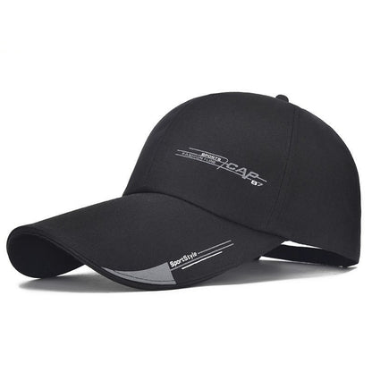 Extended Brim Peaked Cap