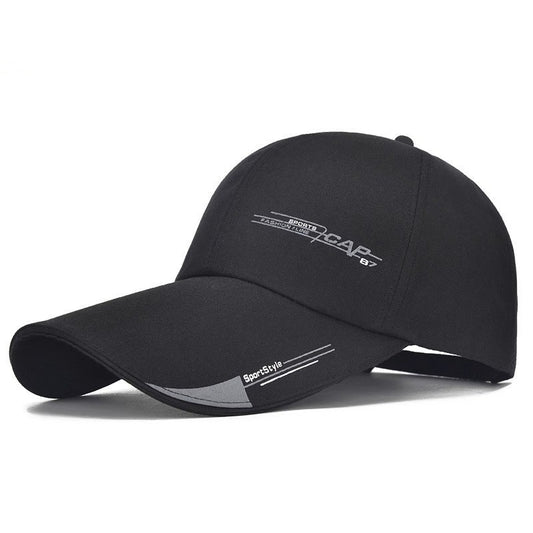 Extended Brim Peaked Cap