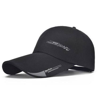 Extended Brim Peaked Cap