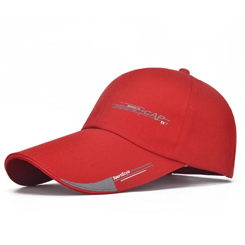 Extended Brim Peaked Cap