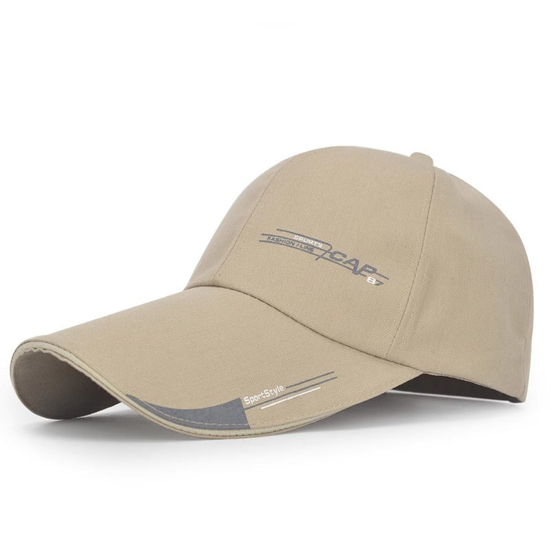 Extended Brim Peaked Cap