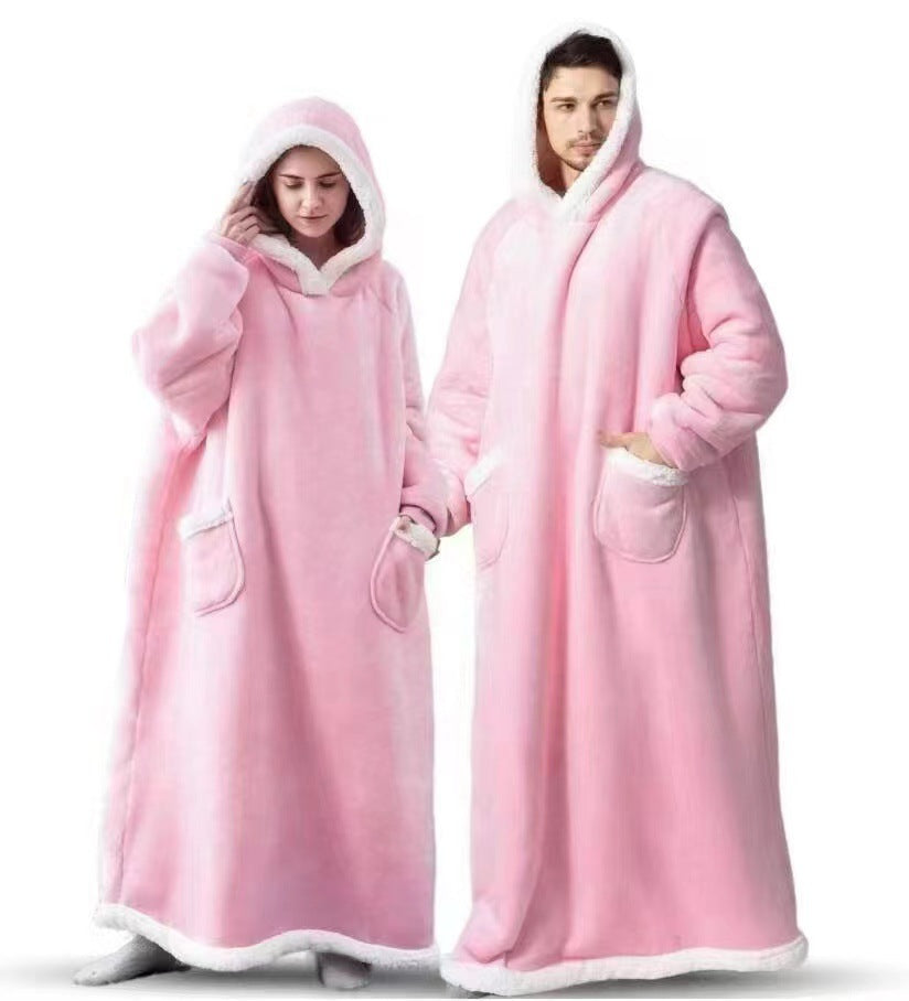 Extended Length Fleece Pullover Pajamas