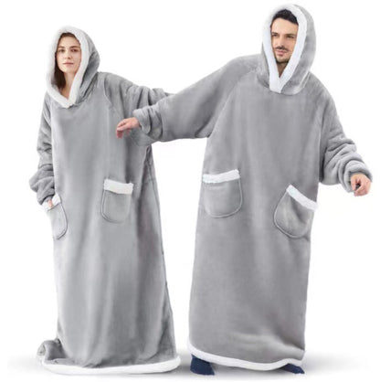 Extended Length Fleece Pullover Pajamas