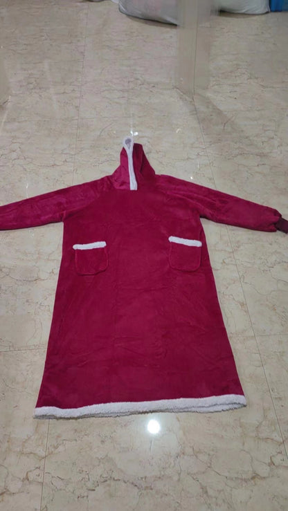 Extended Length Fleece Pullover Pajamas