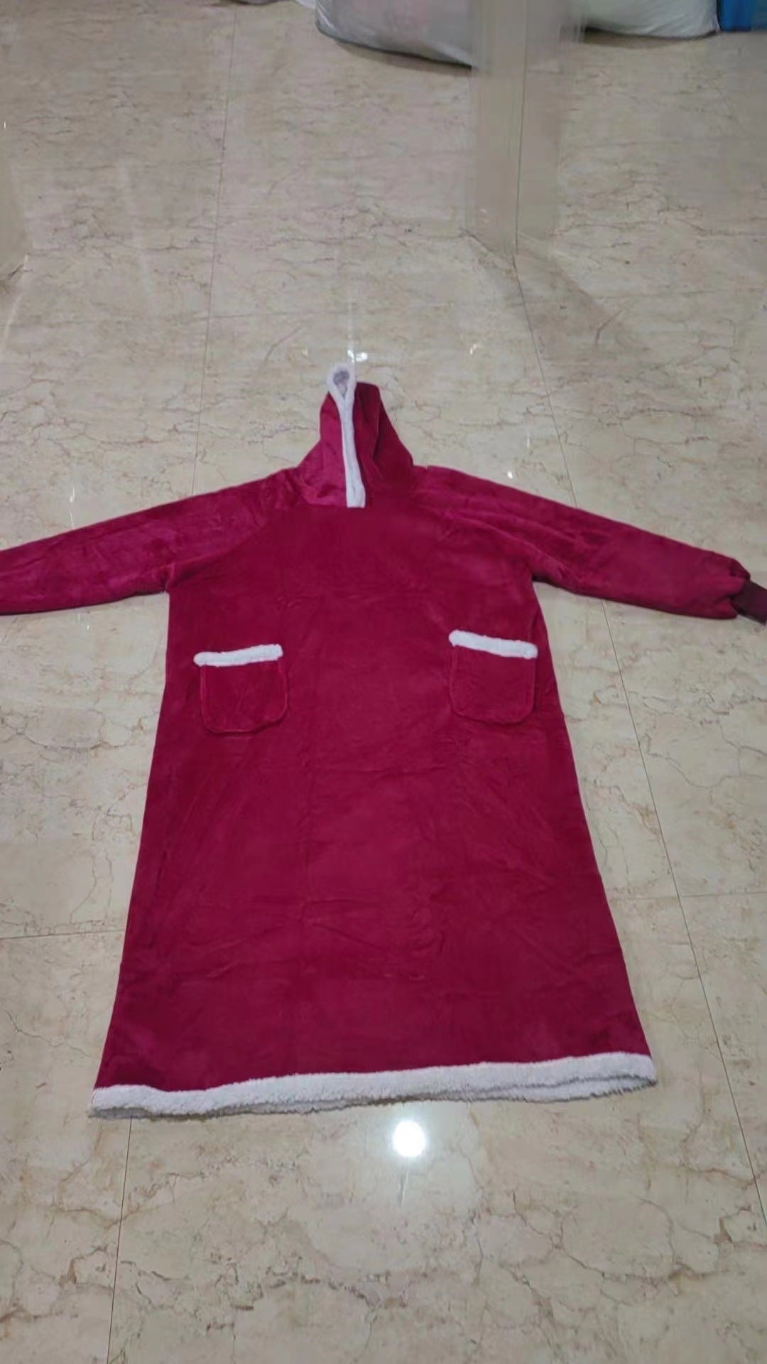 Extended Length Fleece Pullover Pajamas