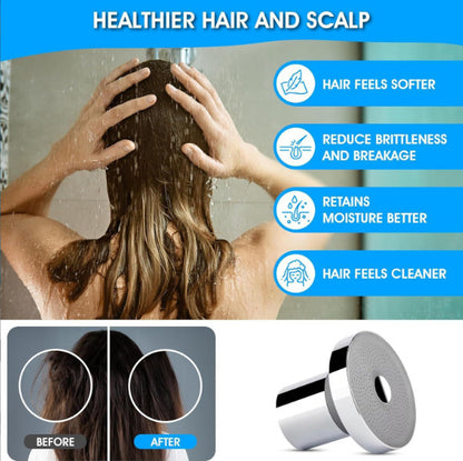Extended stainless steel top-mounted shower head