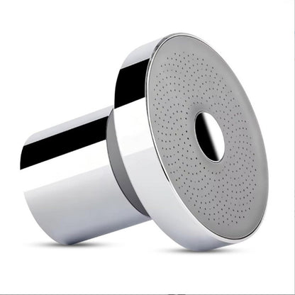 Extended stainless steel top-mounted shower head