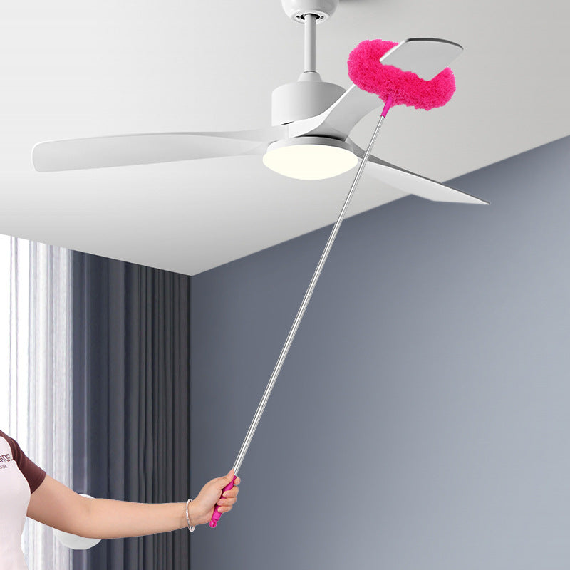 Extensible elliptical dust collection brush