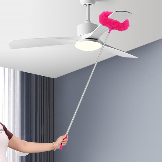 Extensible elliptical dust collection brush