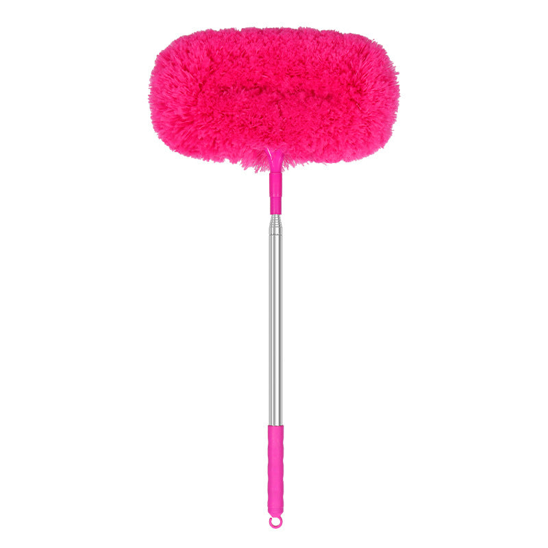 Extensible elliptical dust collection brush