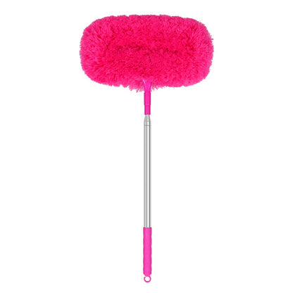 Extensible elliptical dust collection brush