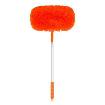 Extensible elliptical dust collection brush